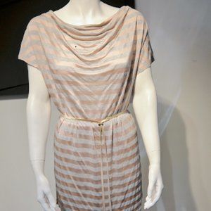 Vintage 10-Striped Cowl Neck Tunique